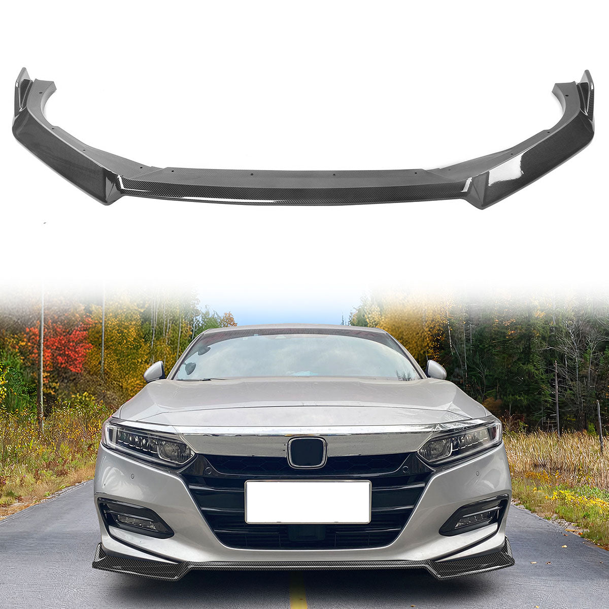 2018-2021 Honda Accord 10th IKON V3 Front Bumper Lip PP