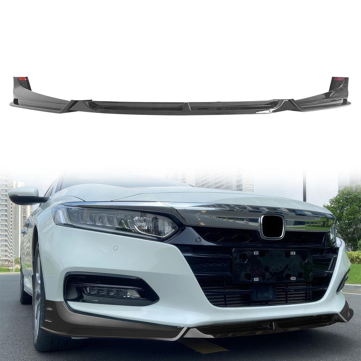 2018-2021 Honda Accord 3PC Front Bumper Lip PP