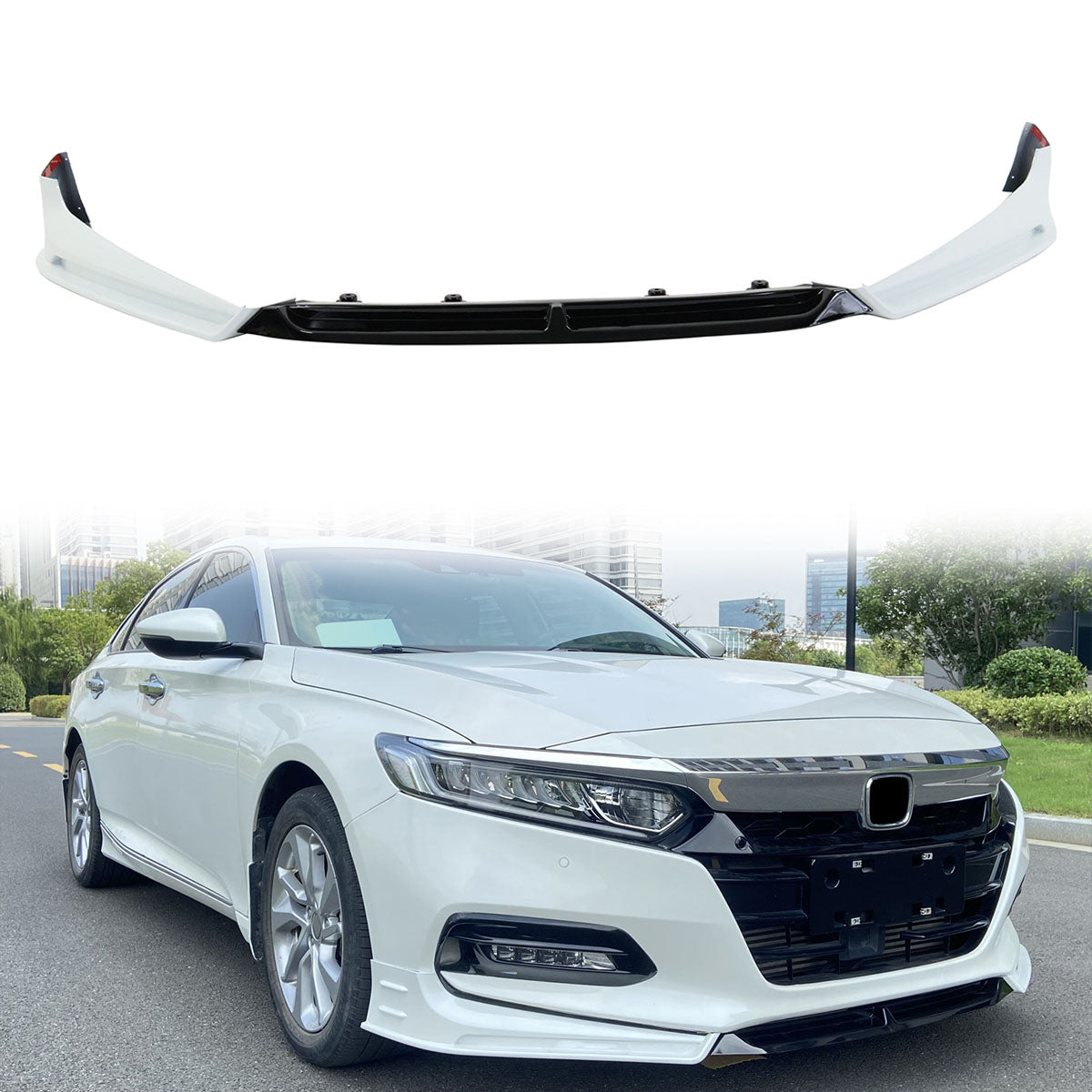 2018-2021 Honda Accord 3PC Front Bumper Lip PP