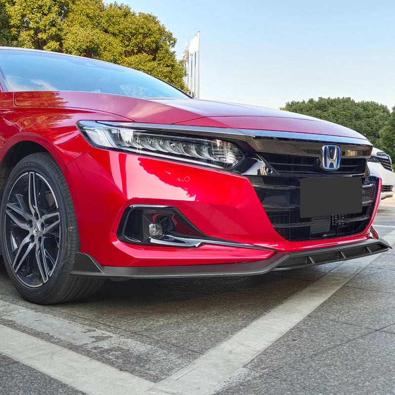 2021-2022 Honda Accord IKON V2 Style Front Bumper Lip Spoiler 4PCS PP