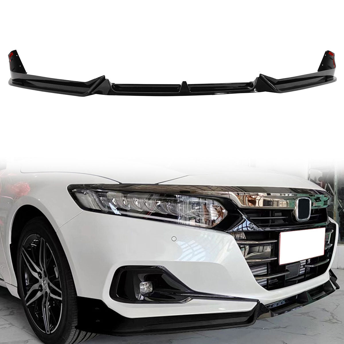 Front Bumper Lip Spoiler for 2021-2022 Honda Accord 3PC