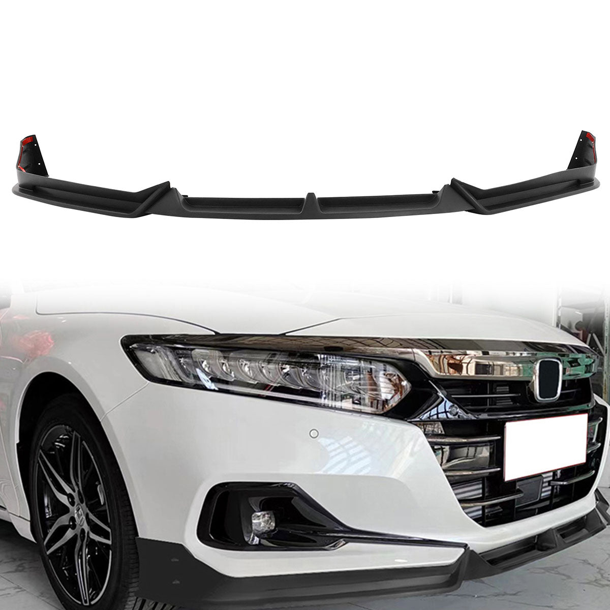Front Bumper Lip Spoiler for 2021-2022 Honda Accord 3PC