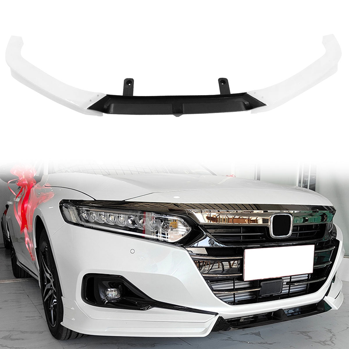 Front Bumper Lip Spoiler for 2021-2022 Honda Accord 3PC
