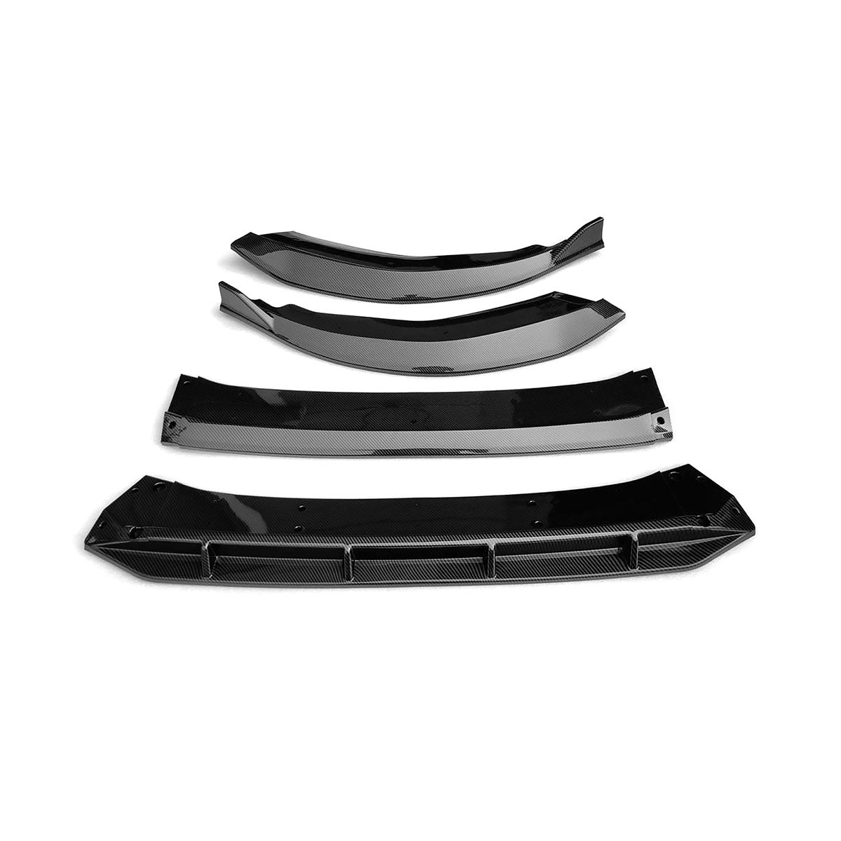2023-2025 Honda Accord Front Bumper Lip V1 4PC Spoiler Black PP