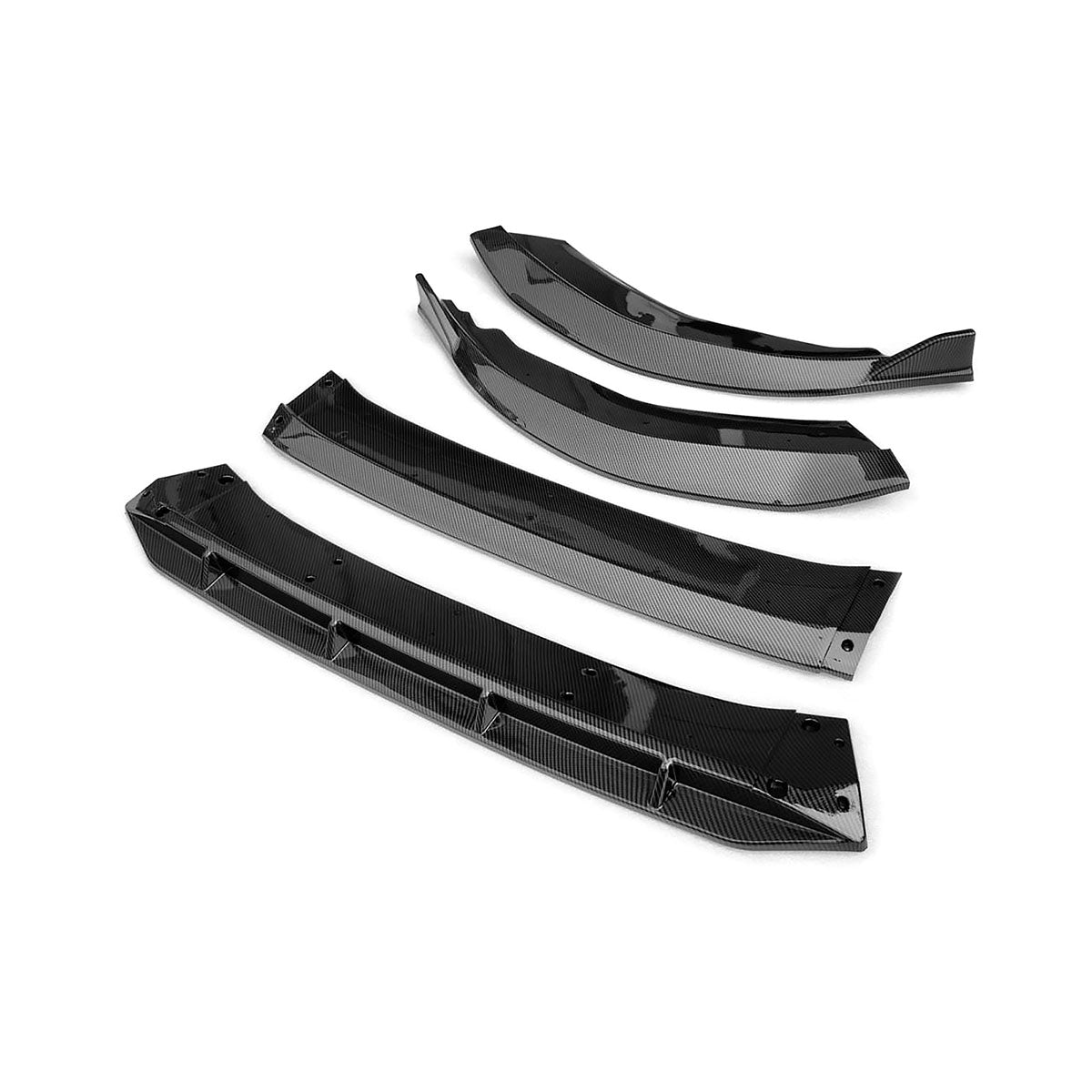 2023-2025 Honda Accord Front Bumper Lip V1 4PC Spoiler Black PP