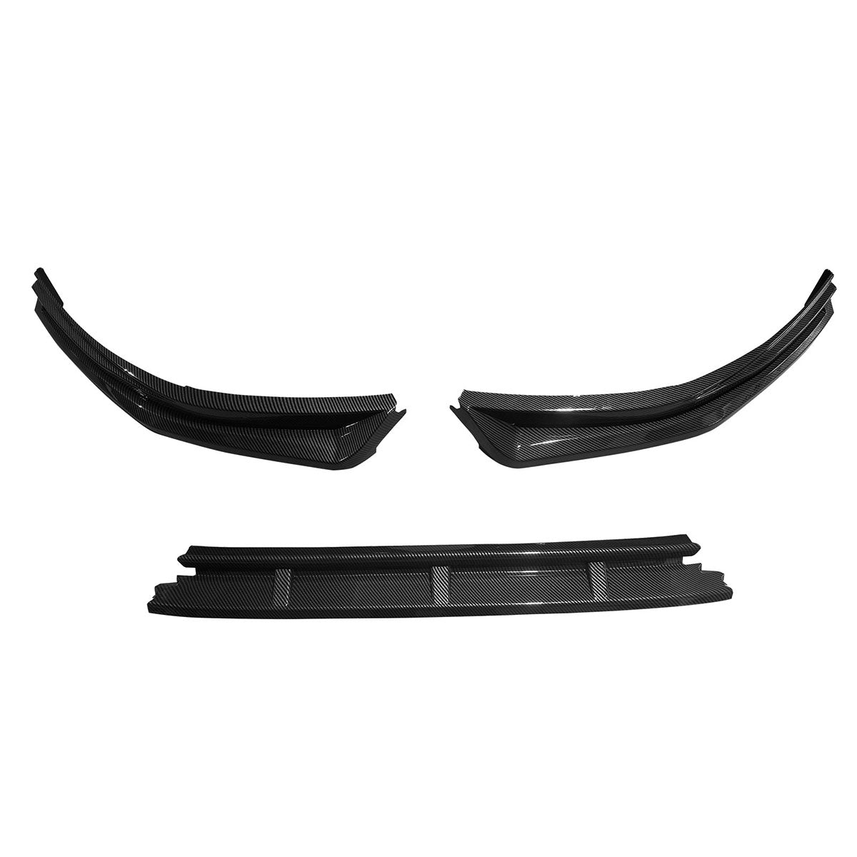 2023-2025 Honda Accord V4 3PCS Front Bumper Lip Carbon Fiber Print PP