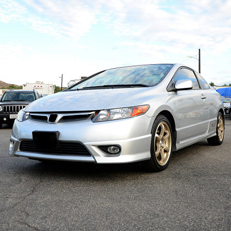 2006-2008 Honda Civic Coupe Front Lip HF-P Style Unpainted Lip Splitte