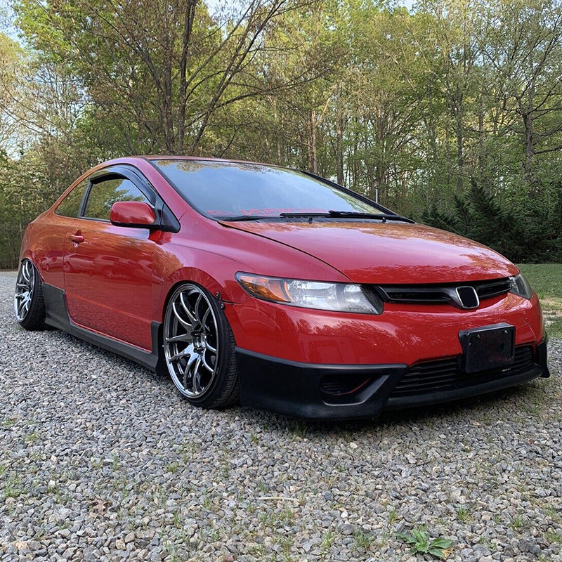 2006-2008 Honda Civic Coupe Front Lip HF-P Style Unpainted Lip Splitte