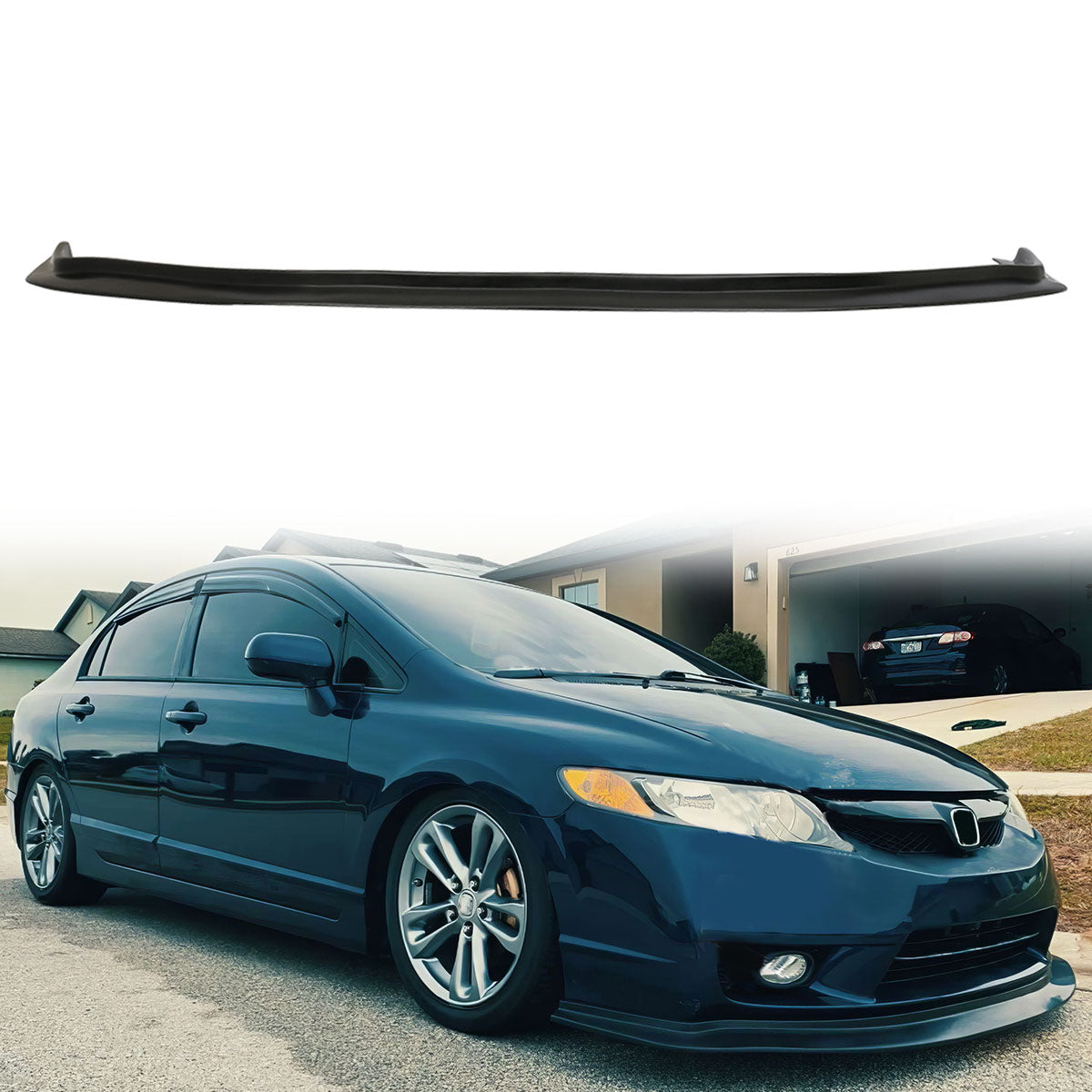2009-2011 Honda Civic FA5 4Dr Sedan Ikon Aero DP Front Lip Splitter
