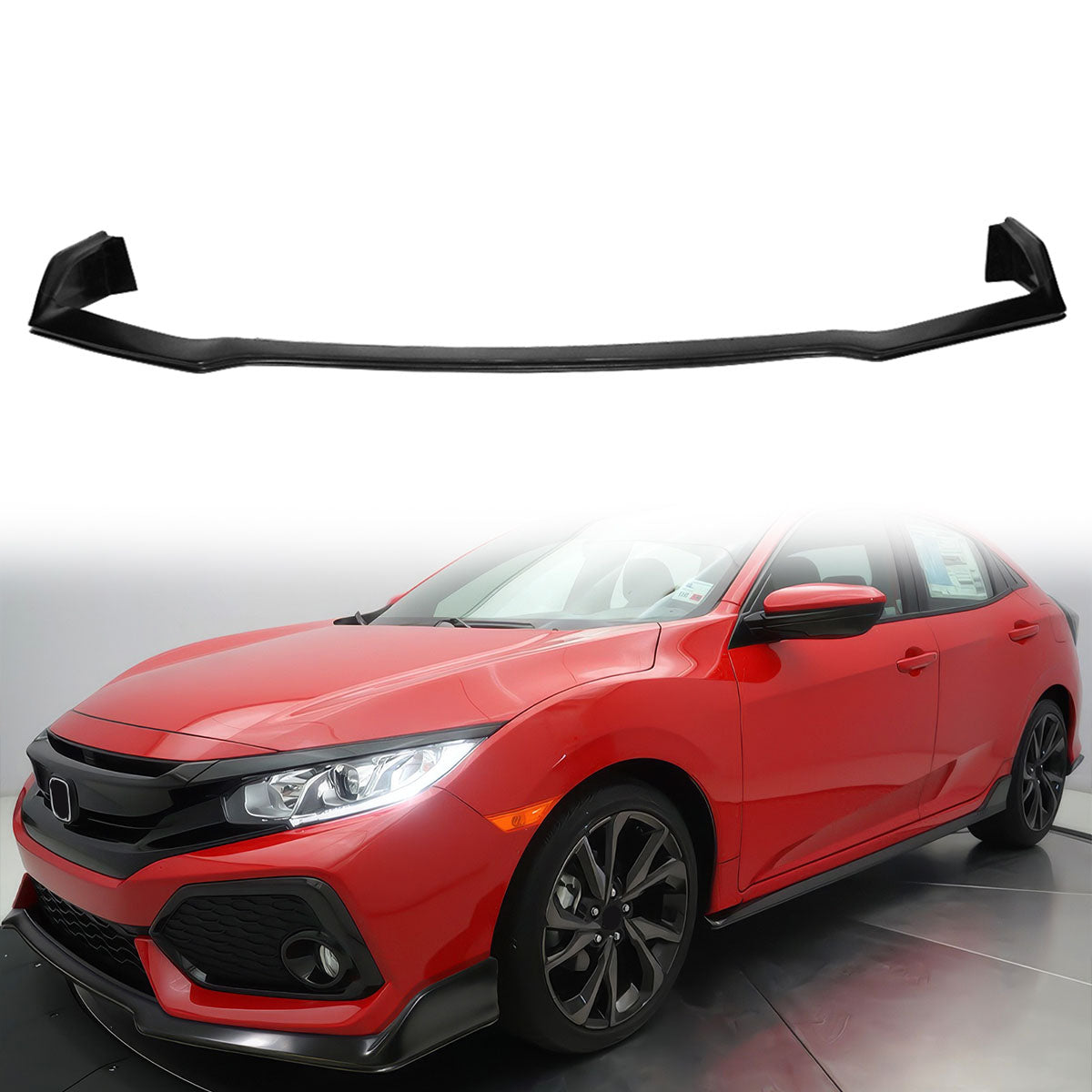 2017-2021 Honda Civic Si 5DR Type R Style Unpainted Front Bumper Lip