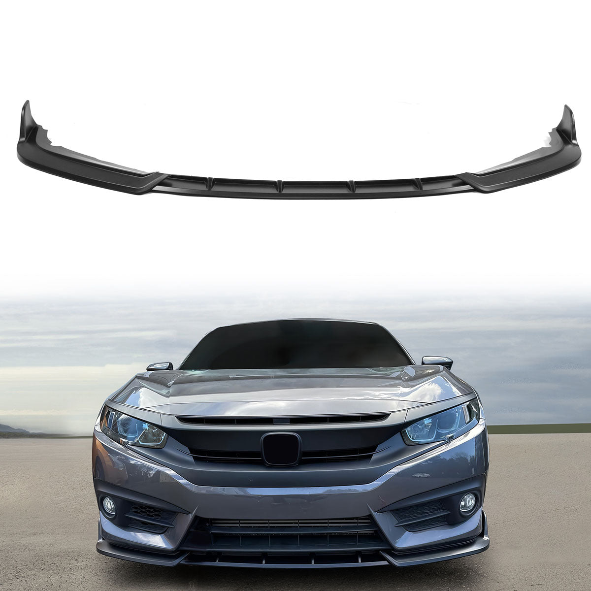 2019-2021 Honda Civic IKON Style Front Bumper Lip Splitter Spolier PU