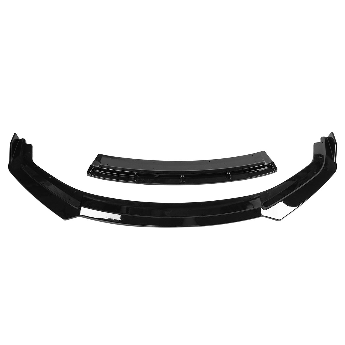 2019-2021 Honda Civic IKON V3 Style Front Bumper Lip Chin Spoiler 2PC