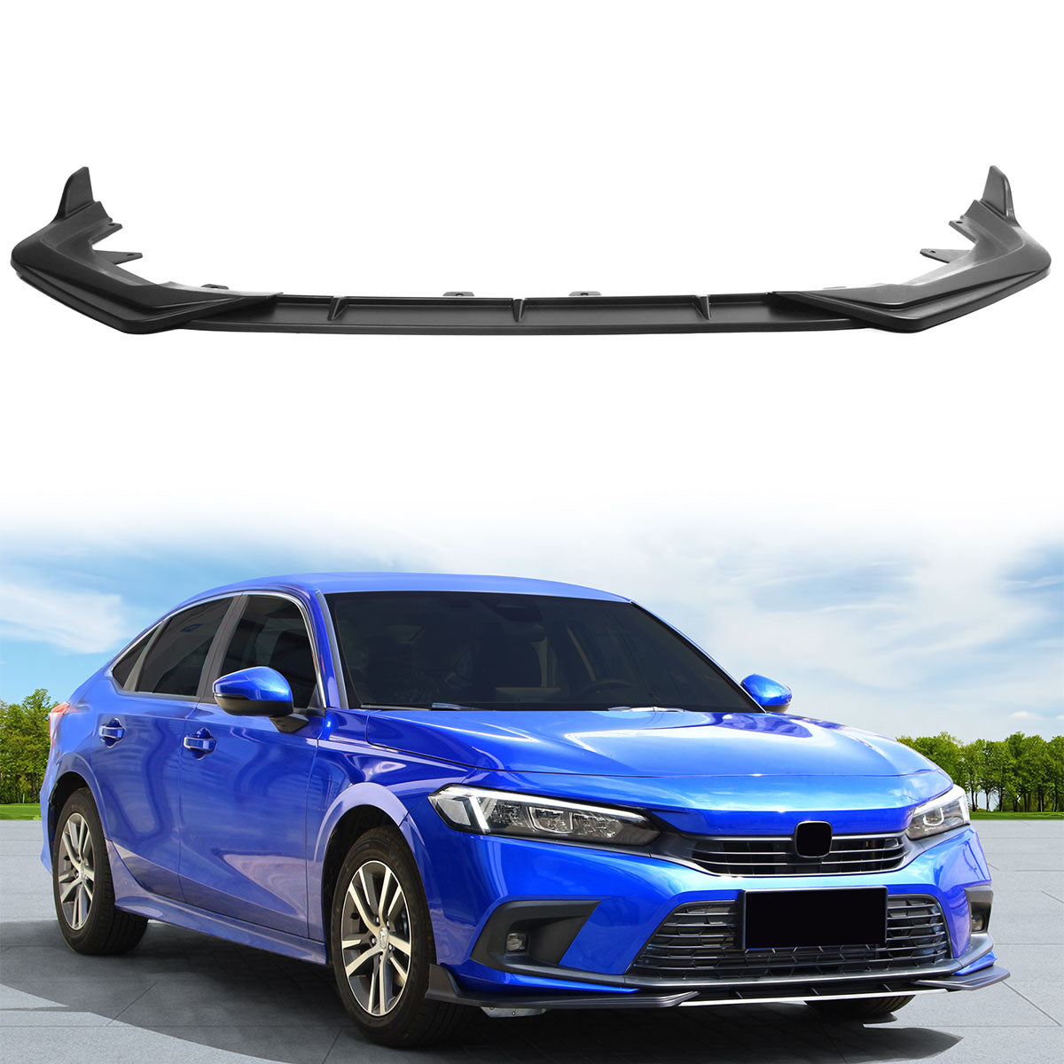 2022-2023 Honda Civic 11th Gen Front Lip Chin Spoiler PP 3PC
