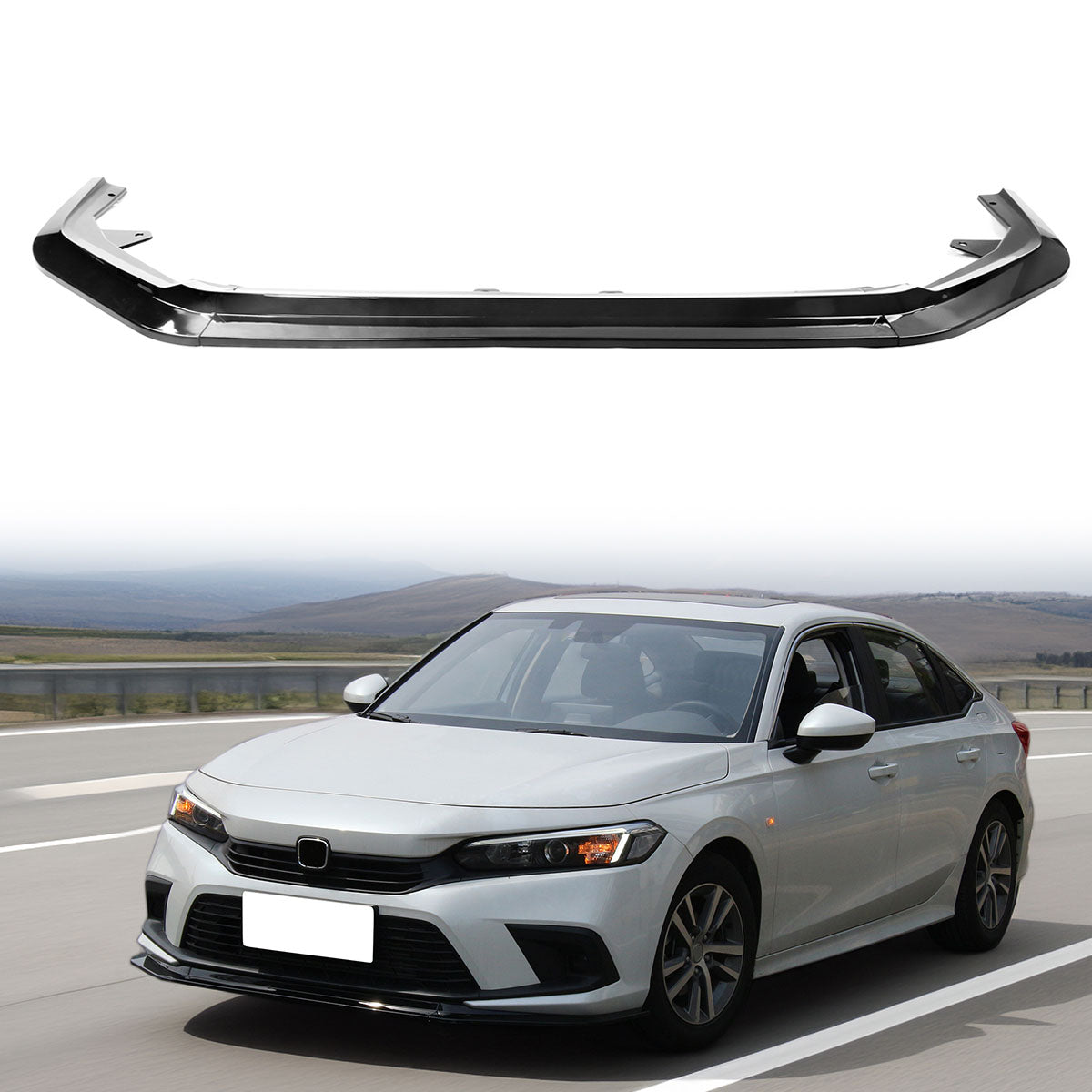 2022-2024 Honda Civic RS Style Front Bumper Lip PP
