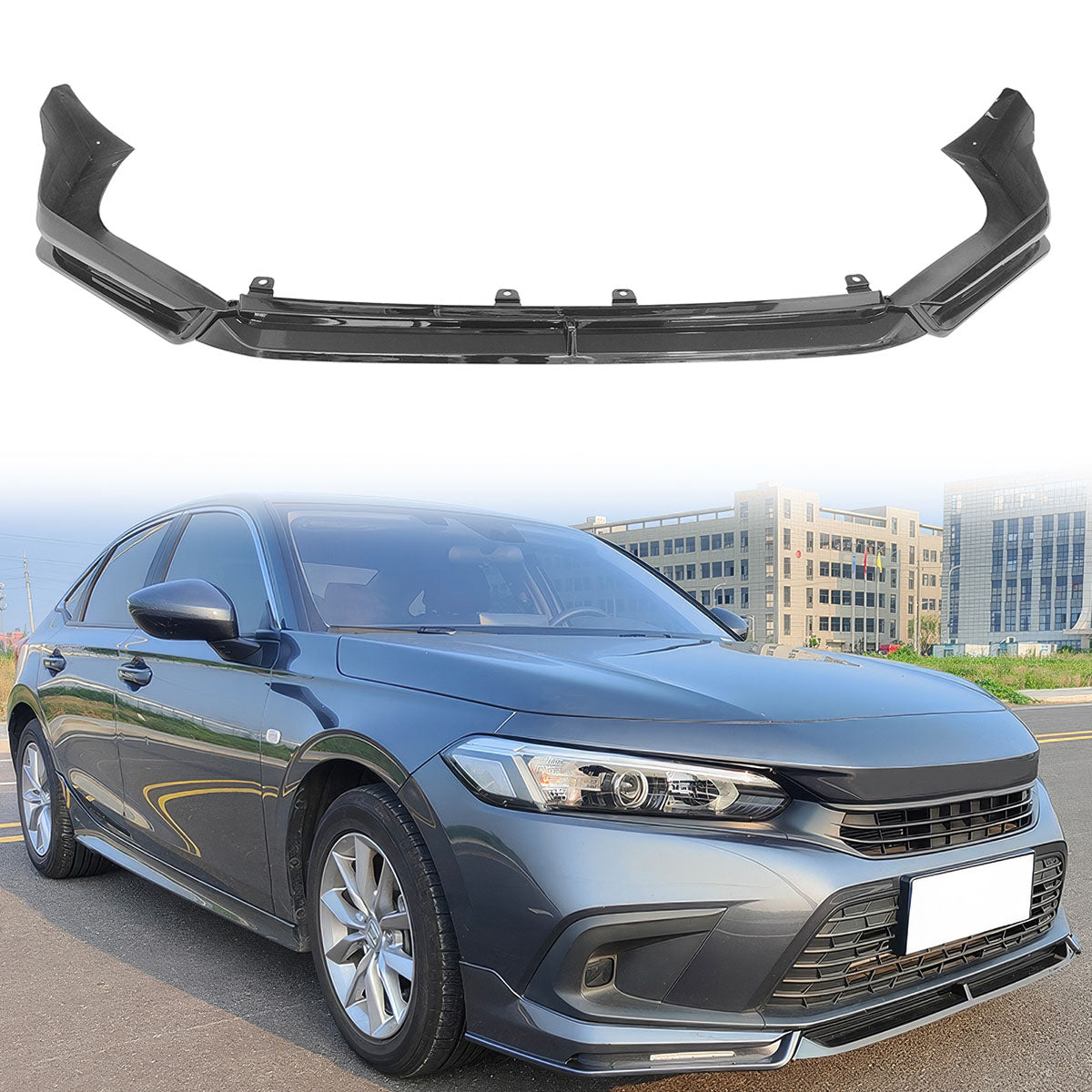 2022-2024 Honda Civic 11th IKON Front Bumper Lip W/LED PP