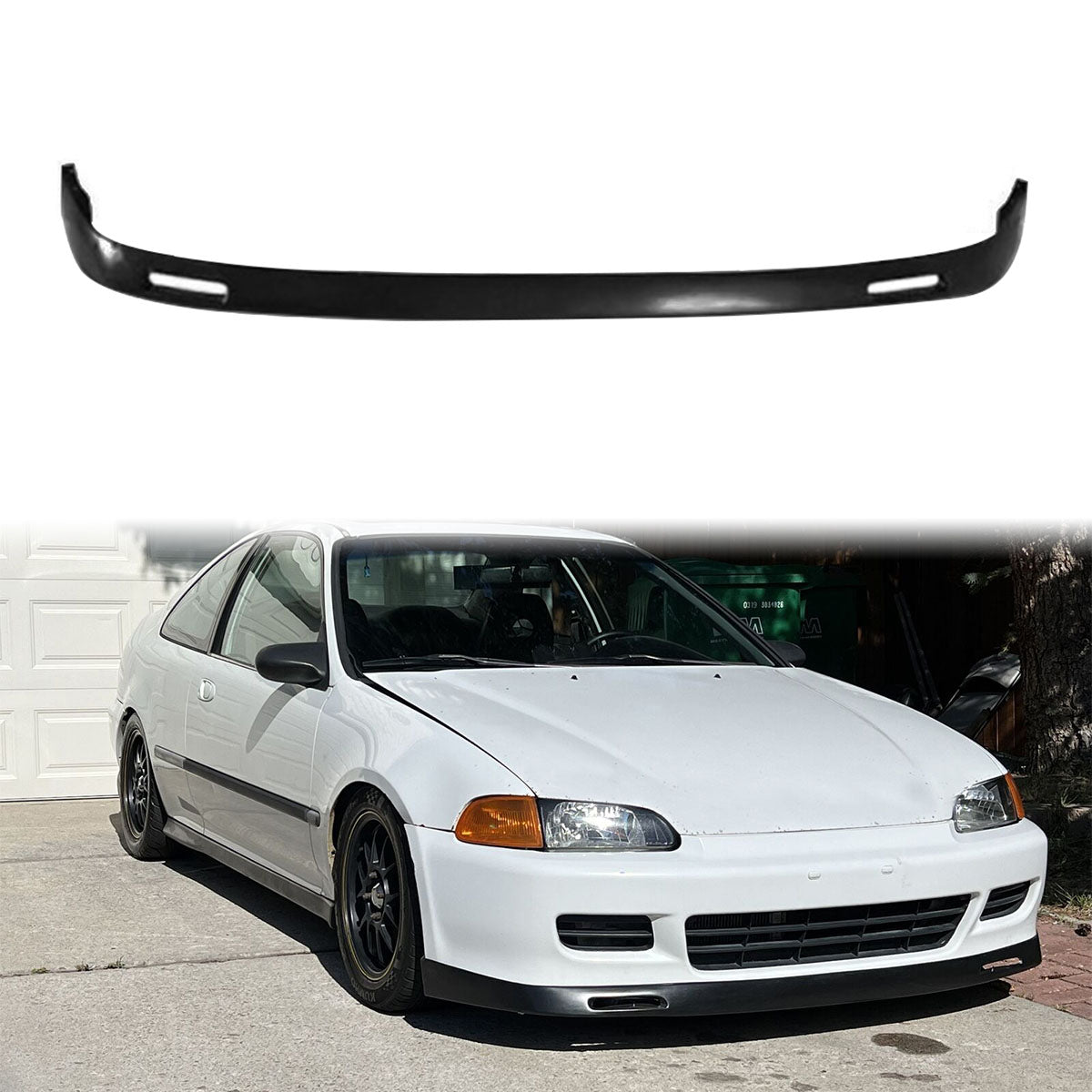 1992-1995 Honda Civic EG BYS Style Front Bumper Lip Spoiler PU