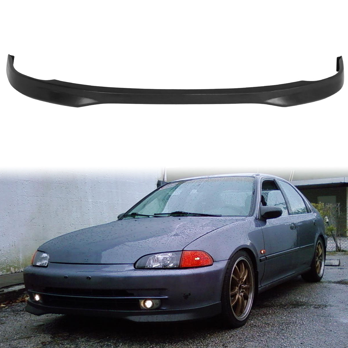 1992-1995 Honda Civic Type-R Front Bumper Lip Spoiler PU
