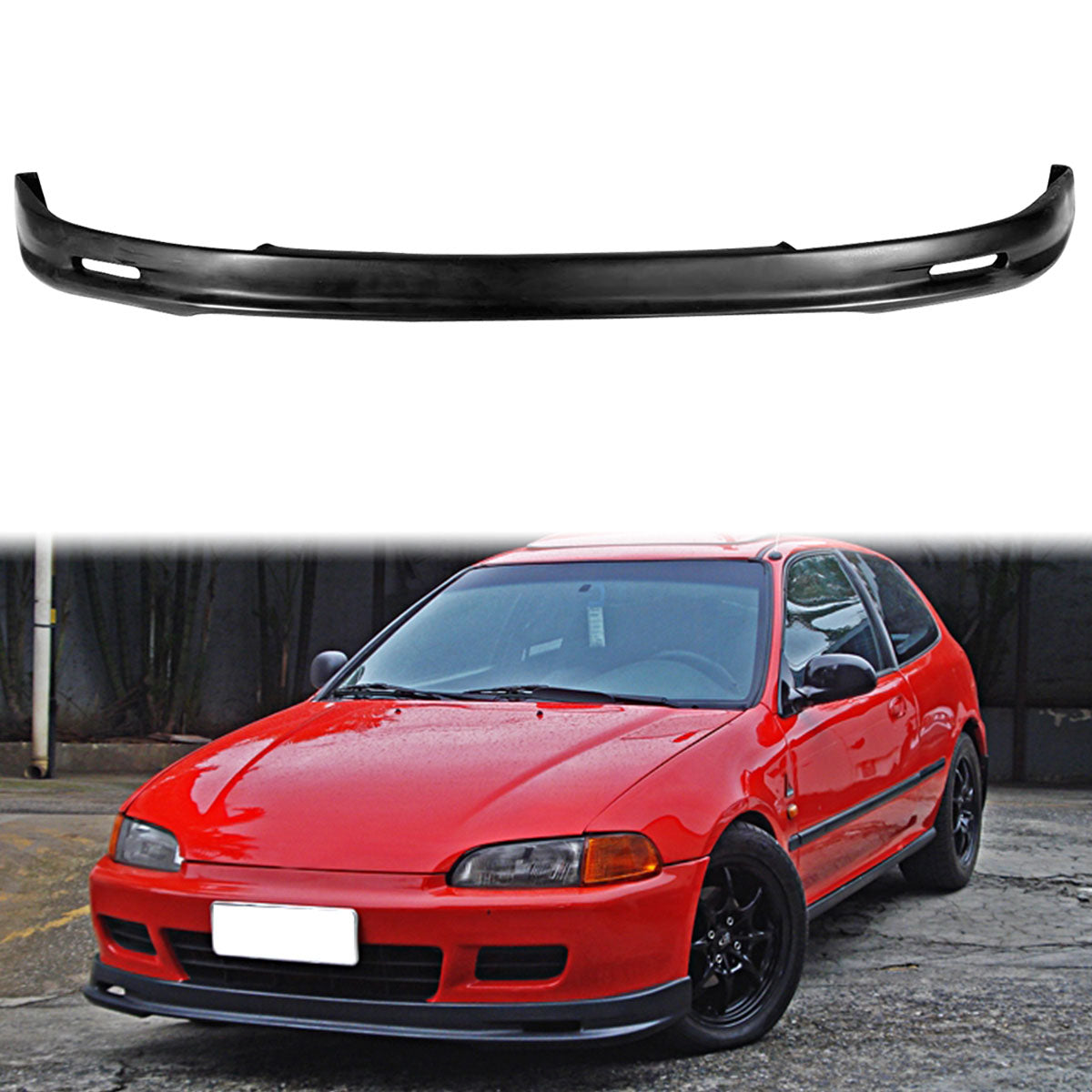 1992-1995 Honda Civic Mugen Style Front Bumper Lip PP