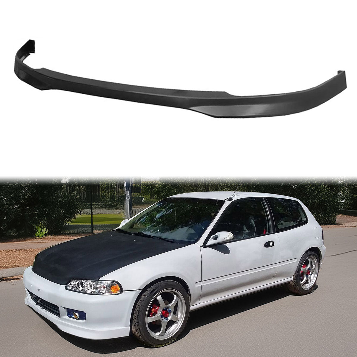 1992-1995 Honda Civic 2Dr TR Style Front Bumper Lip PP