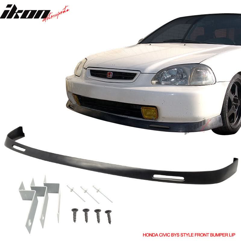 1996-1998 Honda Civic EK BYS Style Unpainted Front Bumper Lip PU