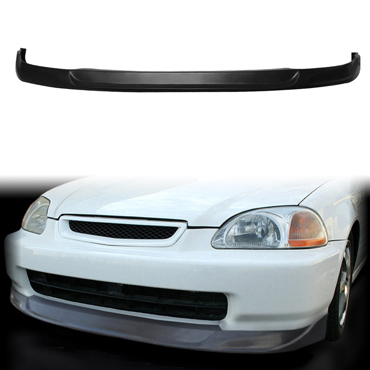 1996-1998 Honda Civic Type Concept Sport Front Bumper Lip Spoiler PU