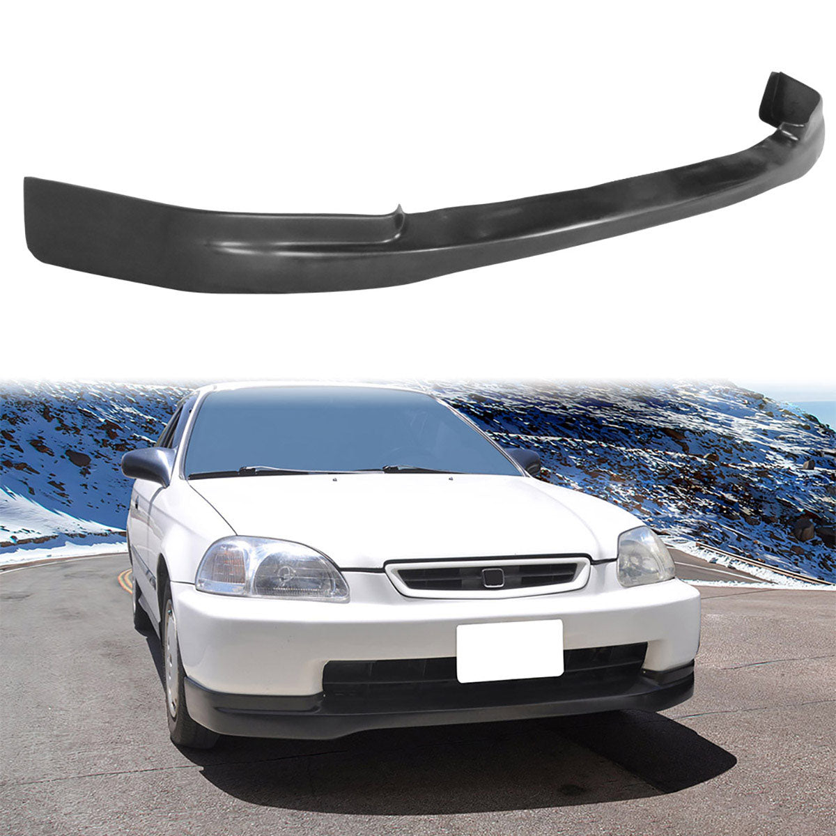 1996-1998 Honda Civic EK CTR Style Front Lip Splitter Unpainted PU