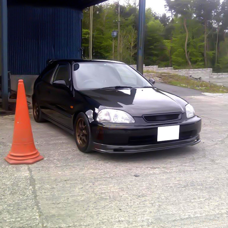 1996-1998 Honda Civic Front Lip Spoiler Mugen Style Unpainted Black PP