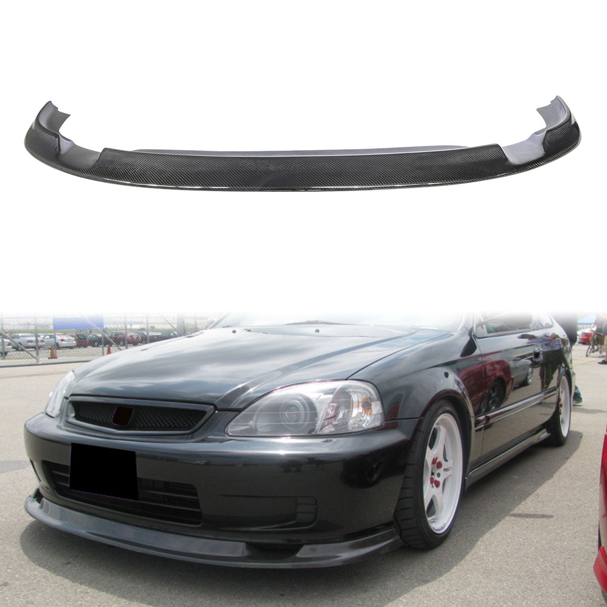 1999-2000 Honda Civic OE Style Front Bumper Lip PU