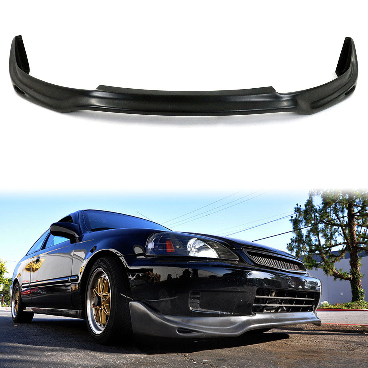 1999-2000 Honda Civic OE Style Front Bumper Lip PU