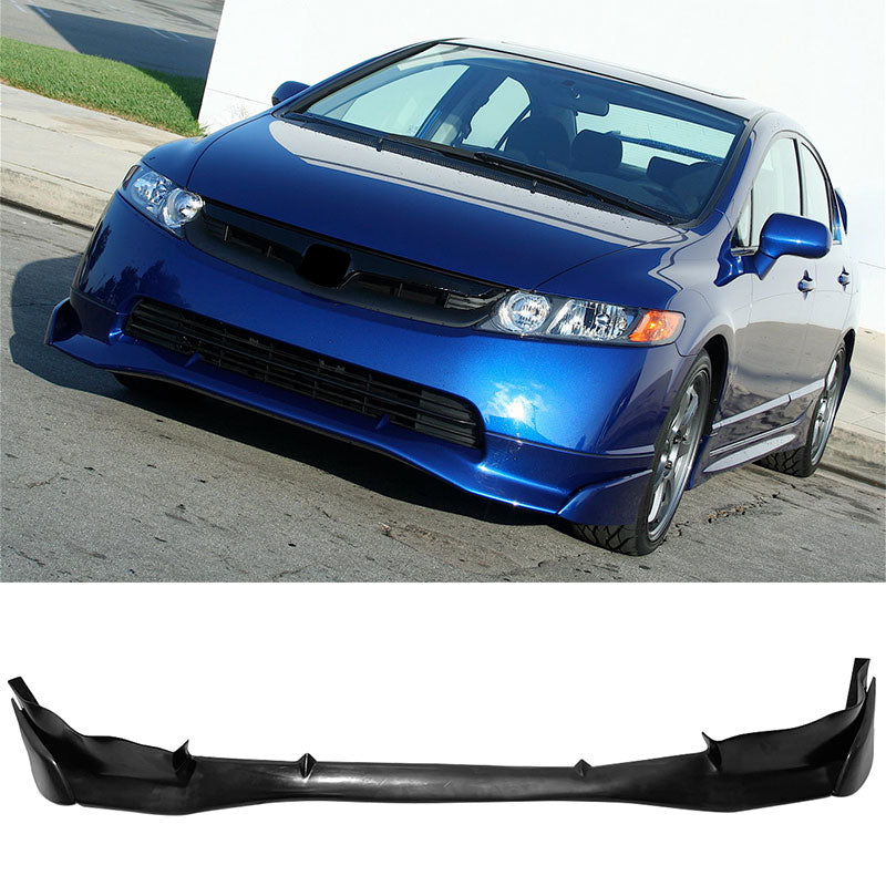 2006-2008 Honda Civic 4Dr Sedan Front Bumper Lip Mugen SI Style PU