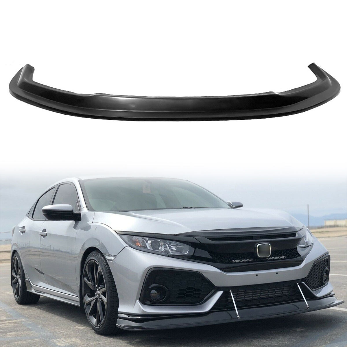 2017-2021 Honda Civic Si & Hatchback MDA Style Front Bumper Lip Kit PU