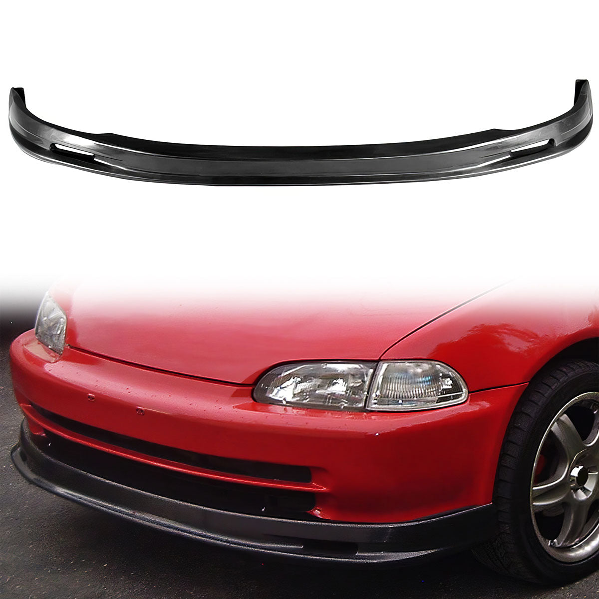 1992-1995 Honda Civic Sedan 4-Door Unpainted Front Lip Splitter PU