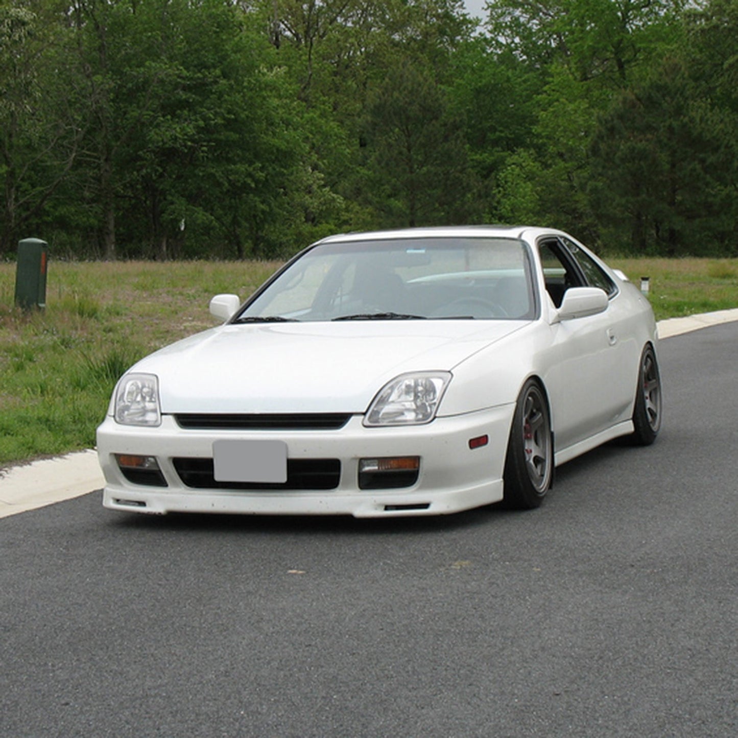 1997-2001 Prelude 2Dr Coupe P1 Style Front Bumper Lip Spoiler PU