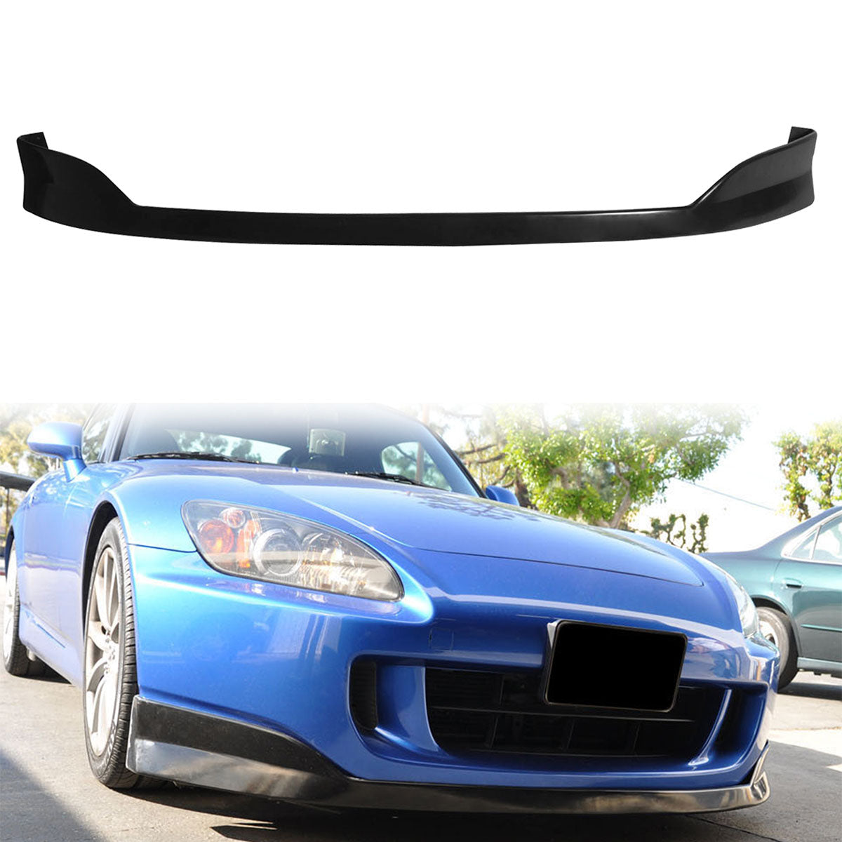 2004-2009 Honda S2000 AP2 DS Style Black Front Bumper Lip Spoiler PU