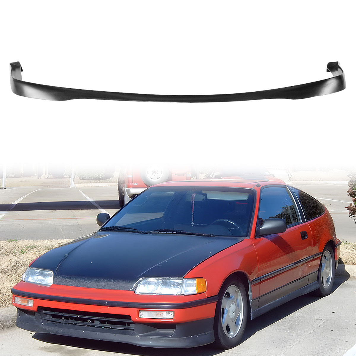 1990-1991 CRX Si 2Dr Coupe Type R Front Bumper Lip - PU