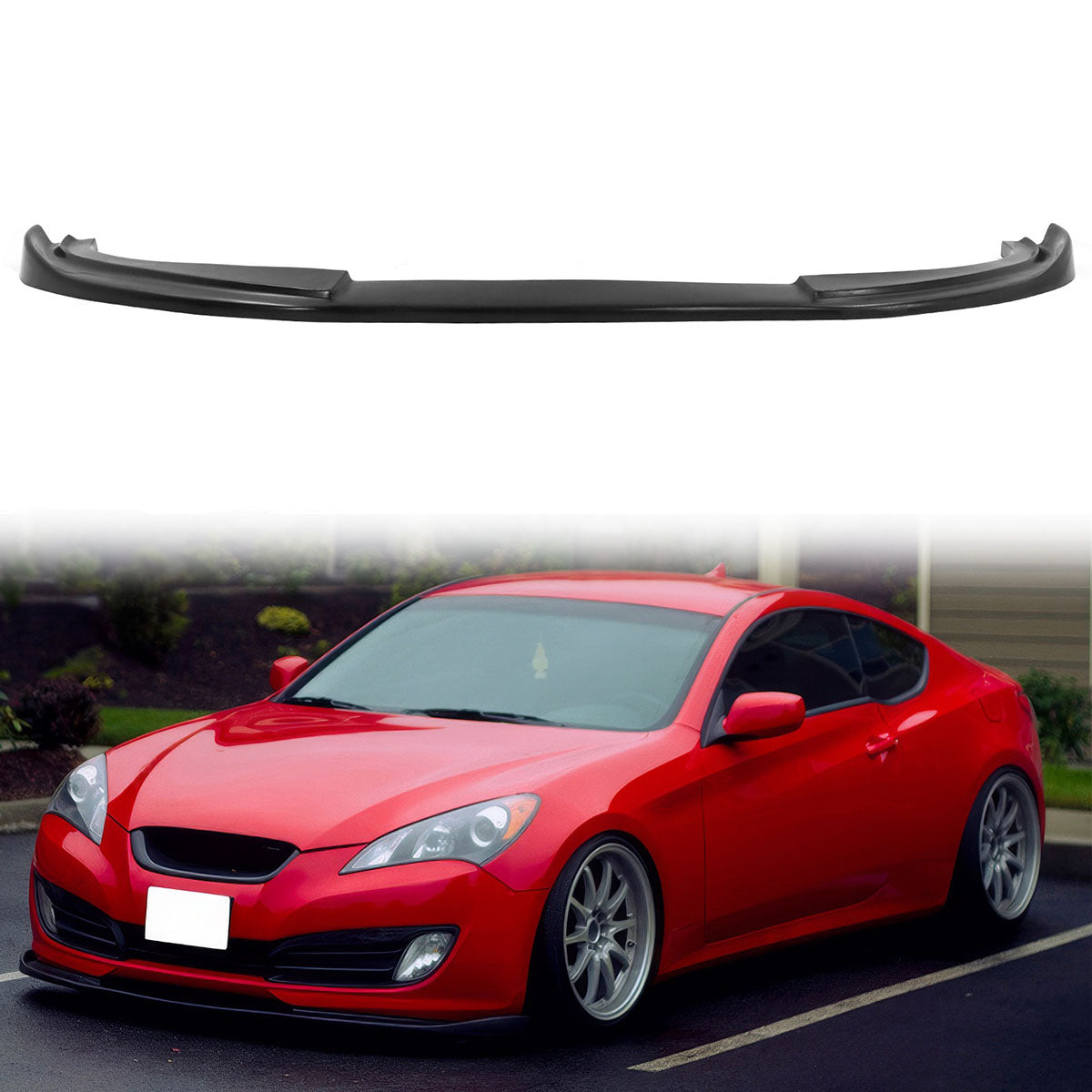 2010-2012 Hyundai Genesis Coupe Sport Front Bumper Lip Spoiler PU