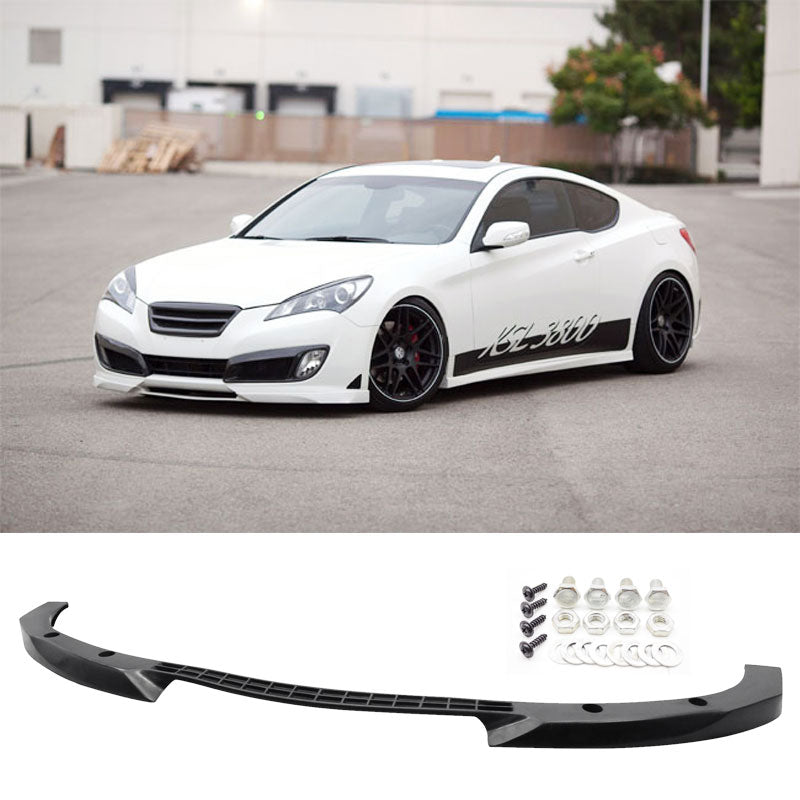 2010-2012 Hyundai Genesis Coupe Type C Unpainted Front Bumper Lip PU