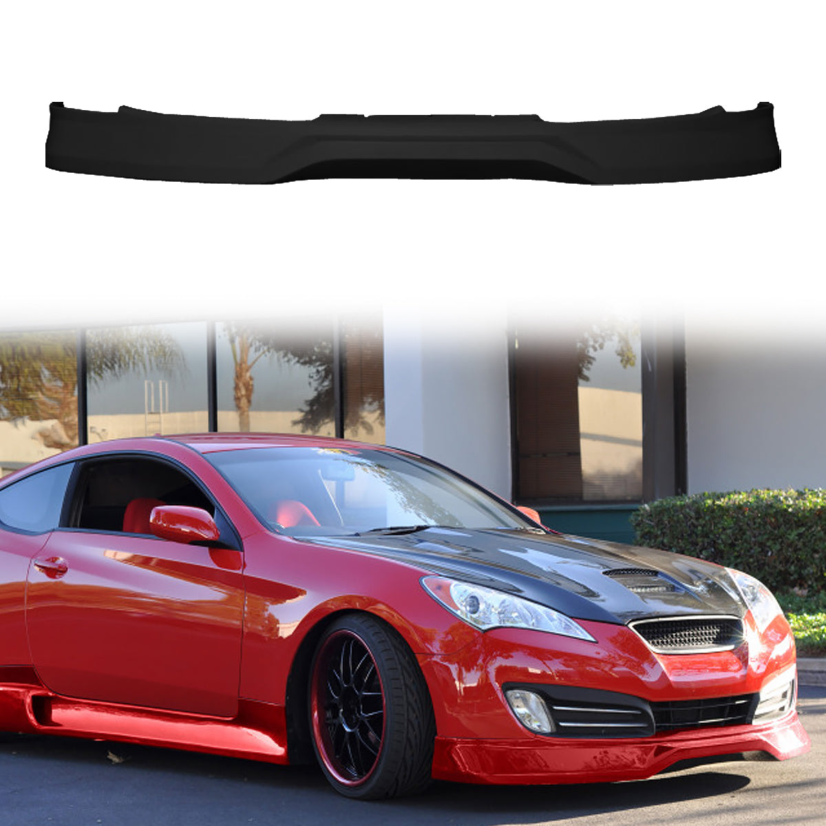 2010-2012 Hyundai Genesis Coupe 2Dr CFX Style Front Bumper Lip PU