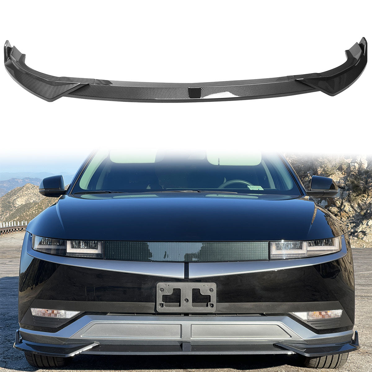 2022-2024 Hyundai Ioniq 5 Front Lip IKON Style Lip Spoiler PP
