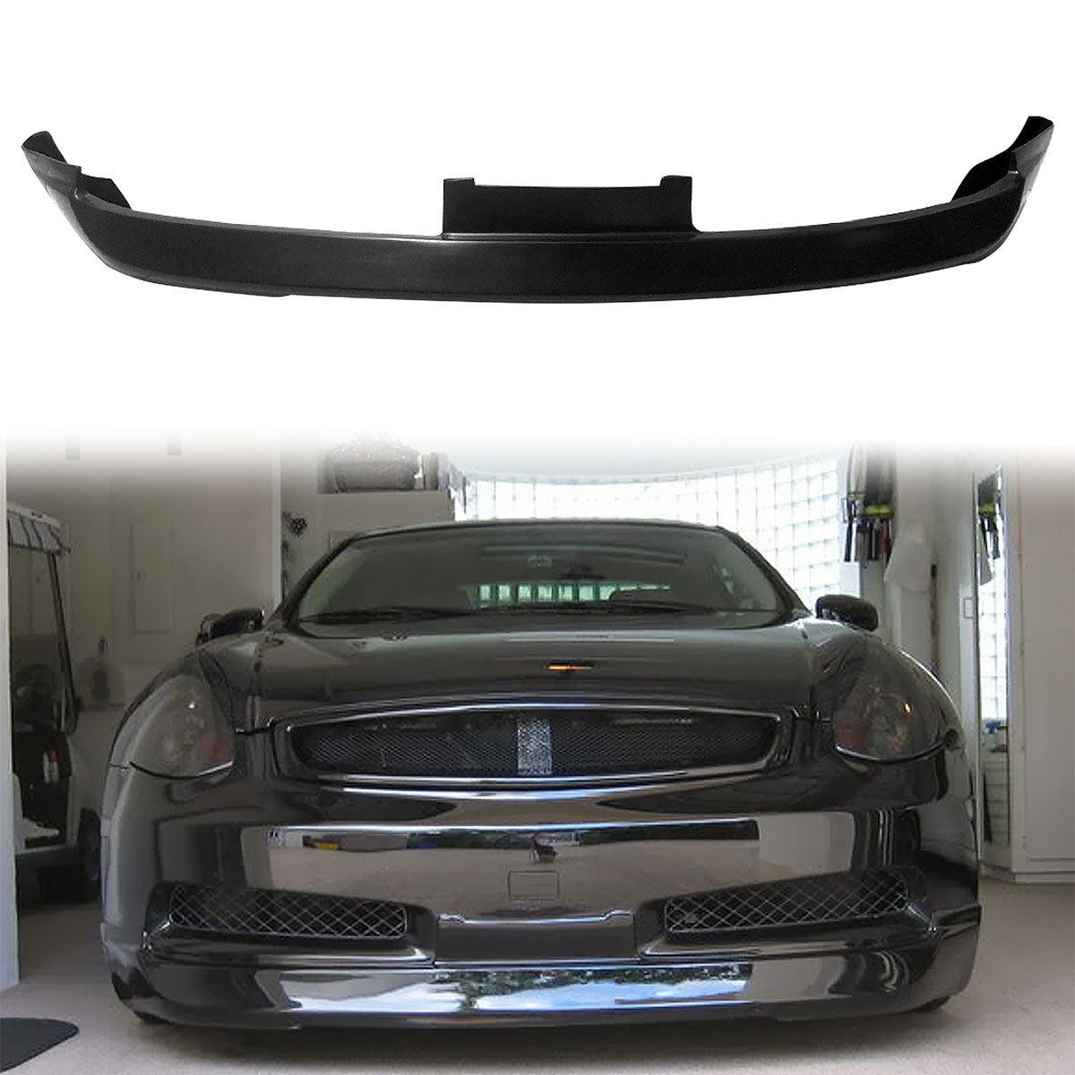 2003-2007 Infiniti G35 Coupe ING Style Front Lip Bumper Spoiler - PU