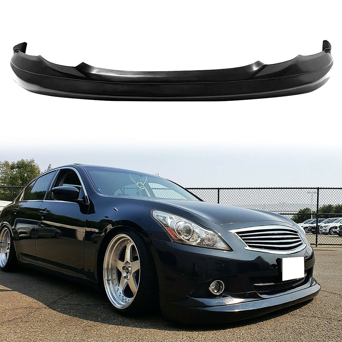 2010-2013 Infiniti G37 Sedan 4Dr GL Style Front Lip Lower Spoiler - PU