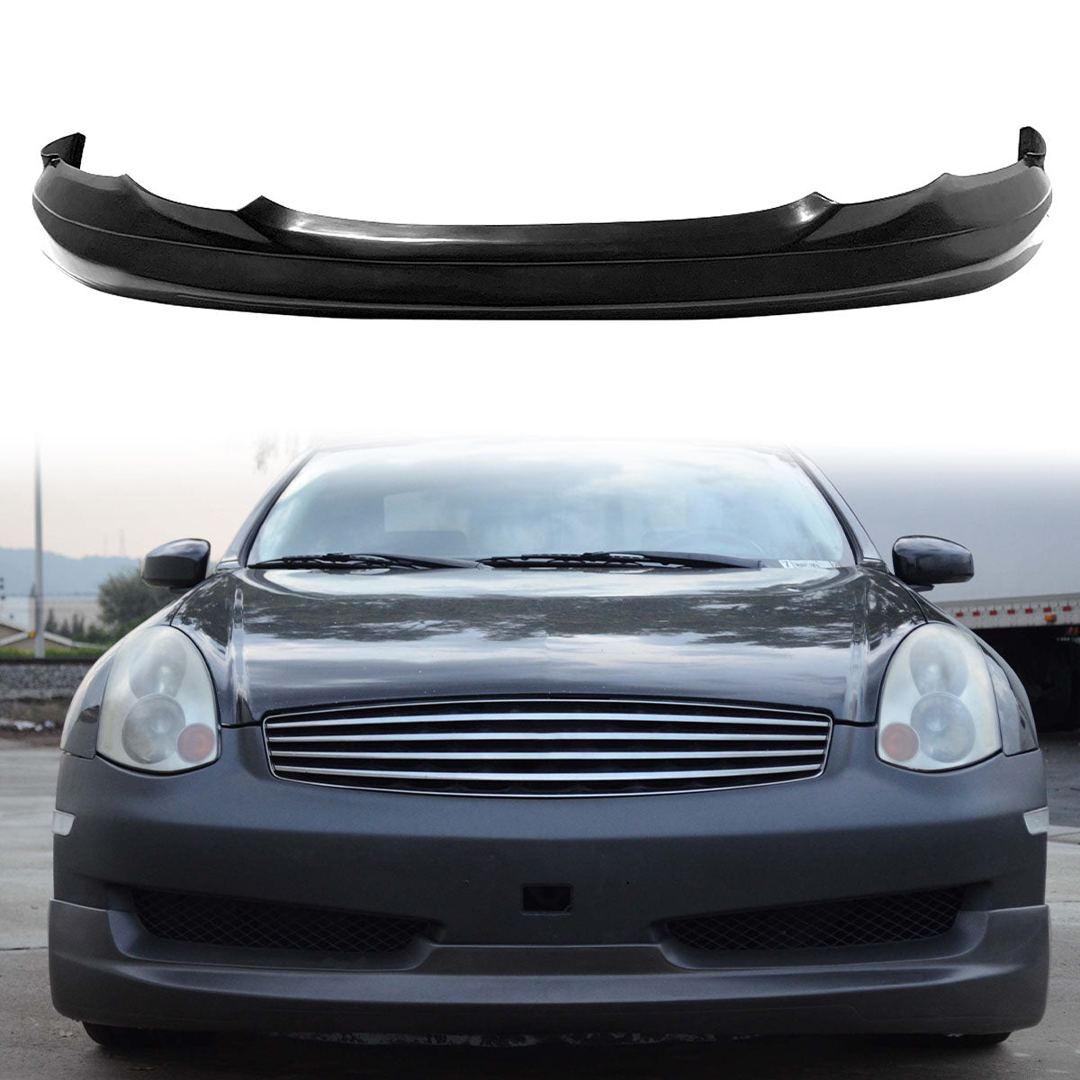 2006-2007 Infiniti G35 Coupe 2Dr Sport G Style Front Bumper Lip PU