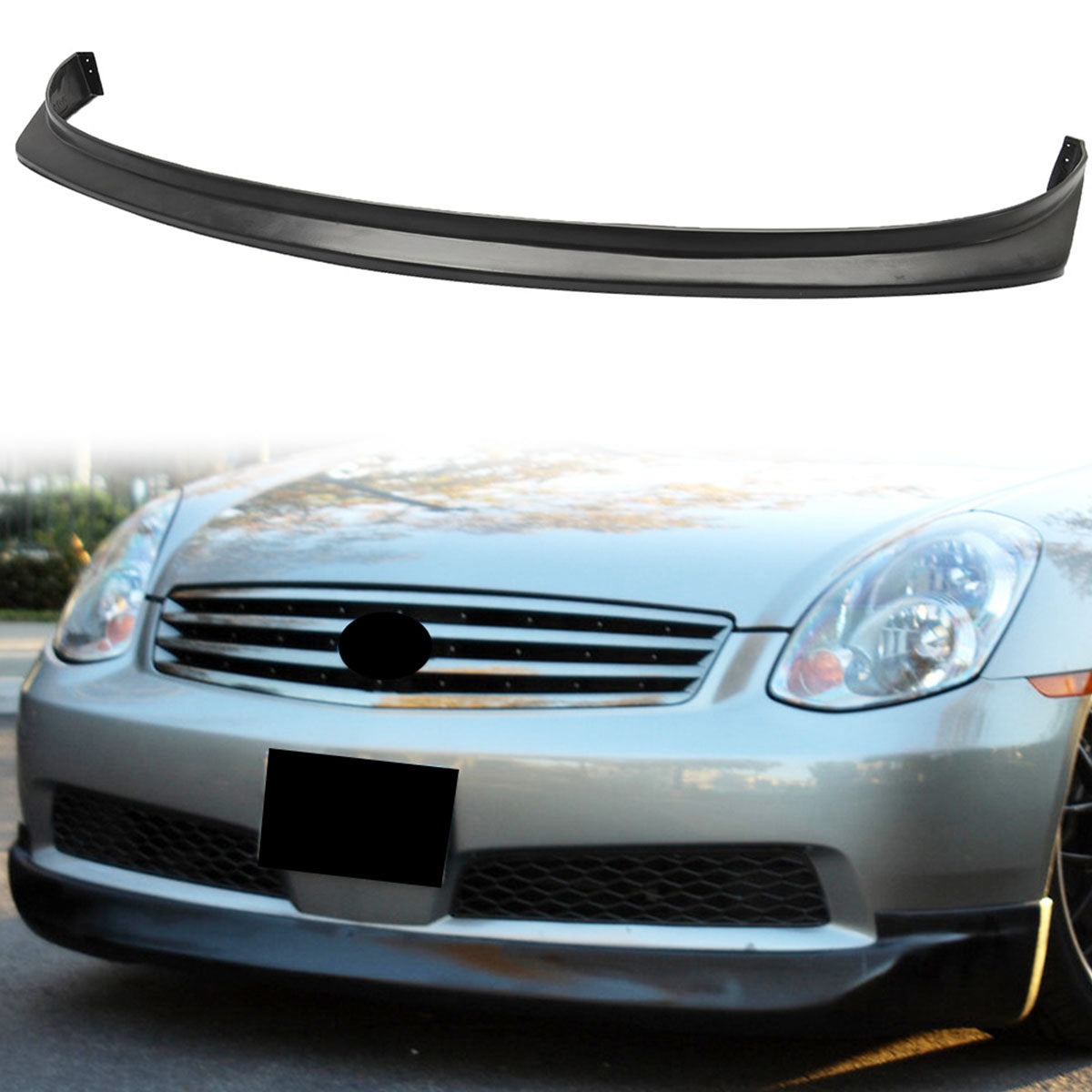 2003-2007 Infiniti G35 Coupe 2Dr INGS Front Lip Splitter Spoiler PU