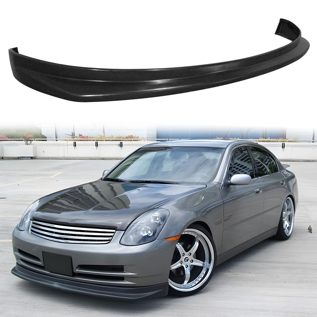 2003-2004 Infiniti G35 Sedan 4Dr NIS Front Bumper Lip Spoiler PU
