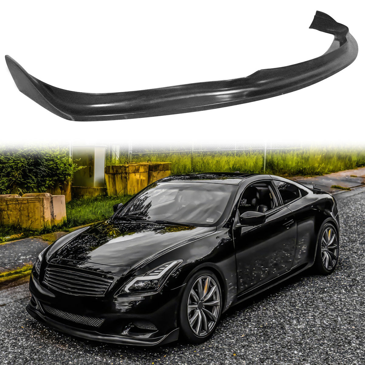 2008-2014 Infiniti G37 Coupe & Q60 EVO Style Front Bumper Lip