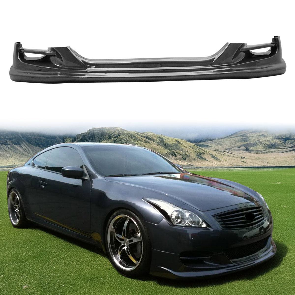 2008-2014 Infiniti G37 2Dr Coupe & Q60 TS Style Front Bumper Lip PU