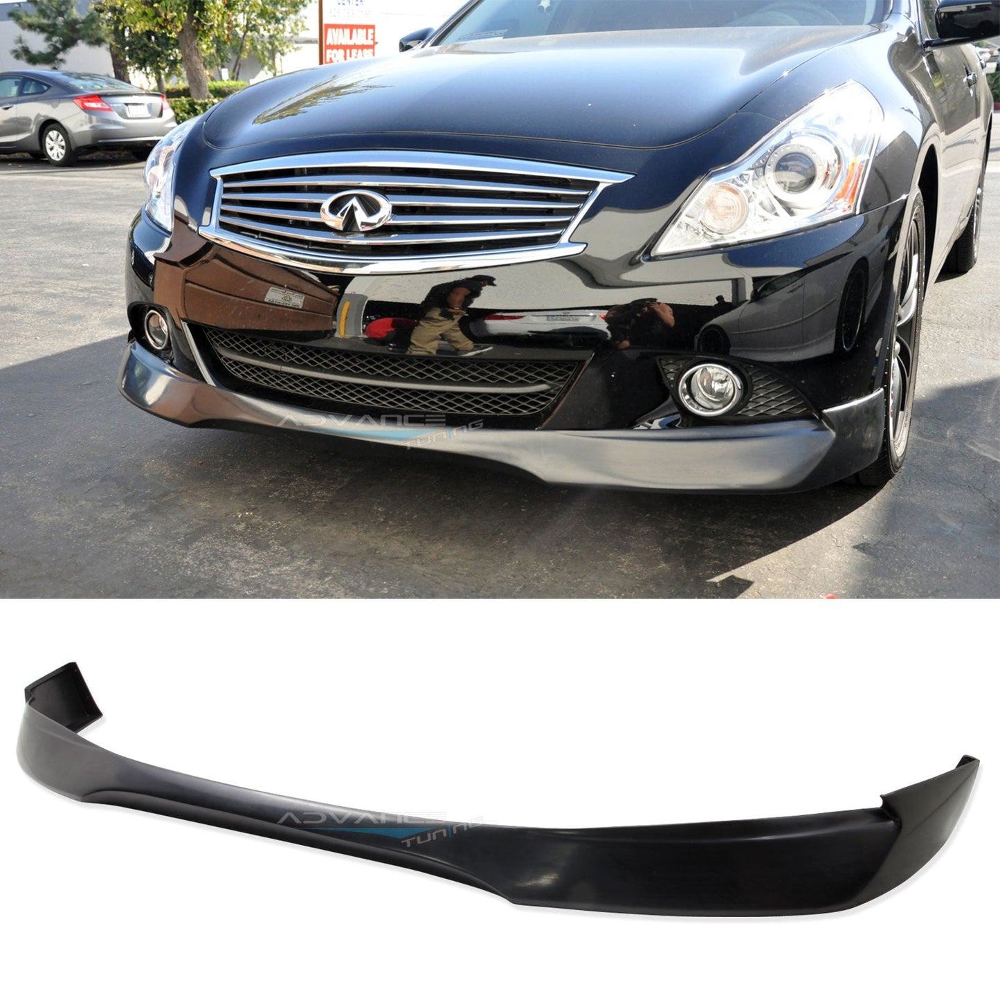 2010-2013 Infiniti G25 G37 4Dr Sedan EVO Front Bumper Lip Spoiler PU