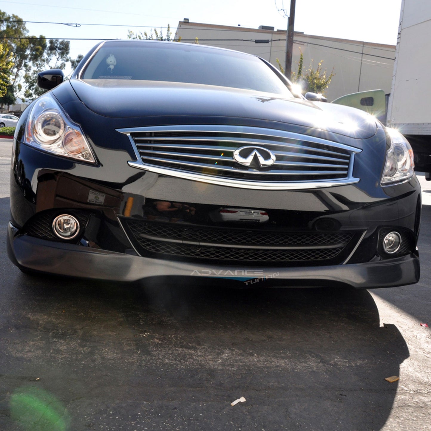 2010-2013 Infiniti G25 G37 4Dr Sedan EVO Front Bumper Lip Spoiler PU