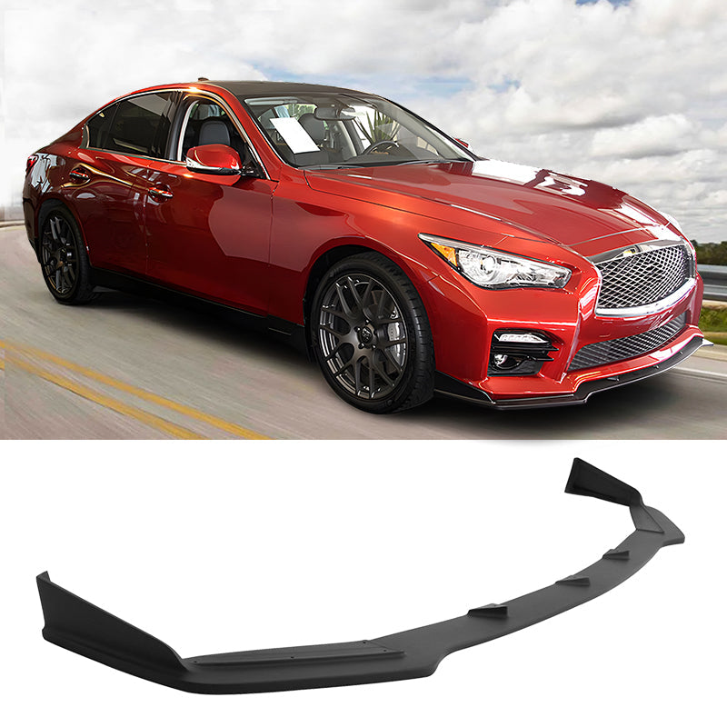 2014-2017 Infiniti Q50 Q50S Sport Model Painted Front Bumper Lip ABS