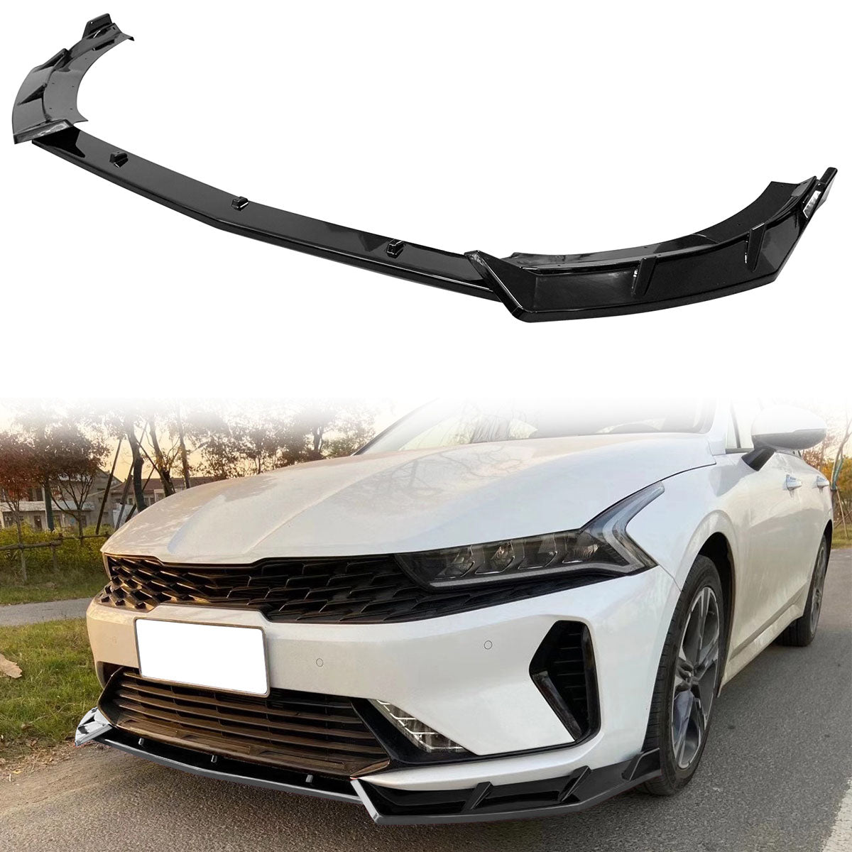 2021-2023 Kia K5 IKON Style 3PCS Front Bumper Lip Spoiler PP